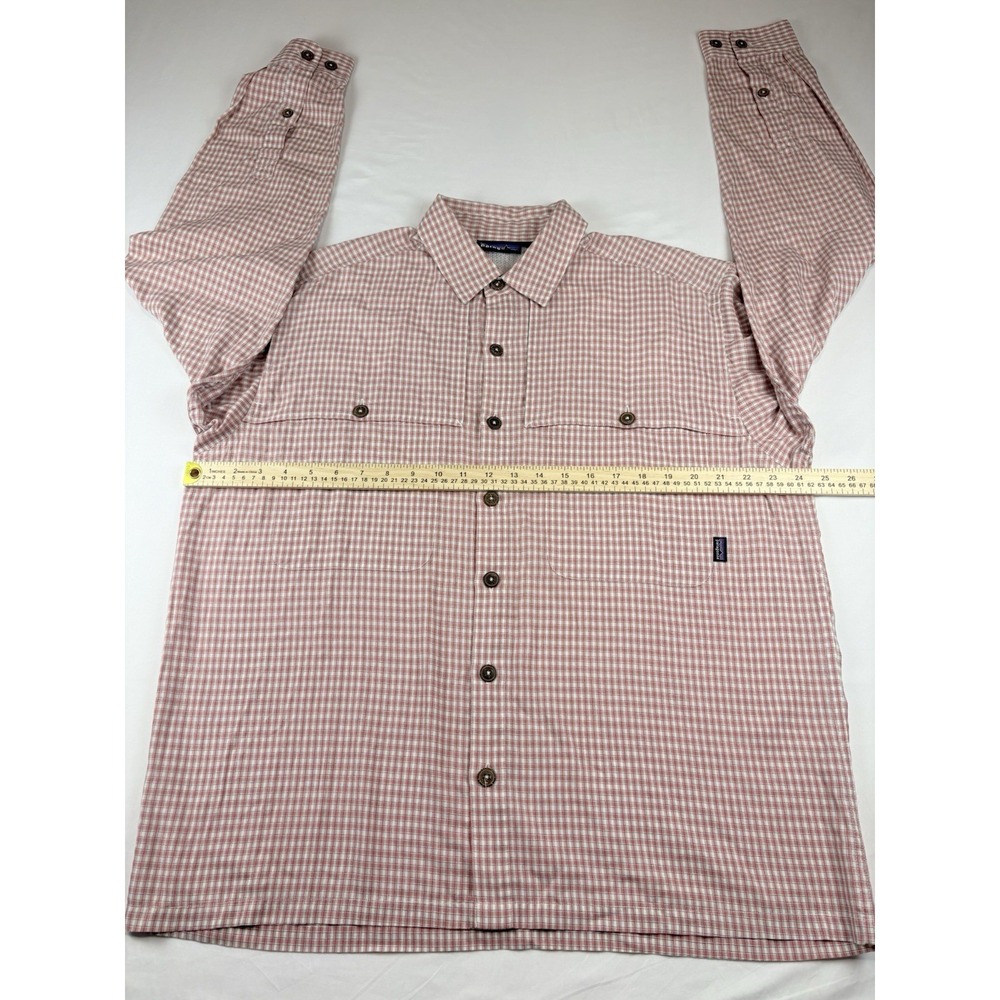 Patagonia Plaid Long Sleeve Shirt Fishing Outdoor Men's Size Medium - Picture 11 of 12